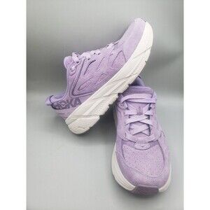 Hoka One One Clifton L Suede Chalk Violet Lilac Ash Running 1122571 CVLA US 7.5